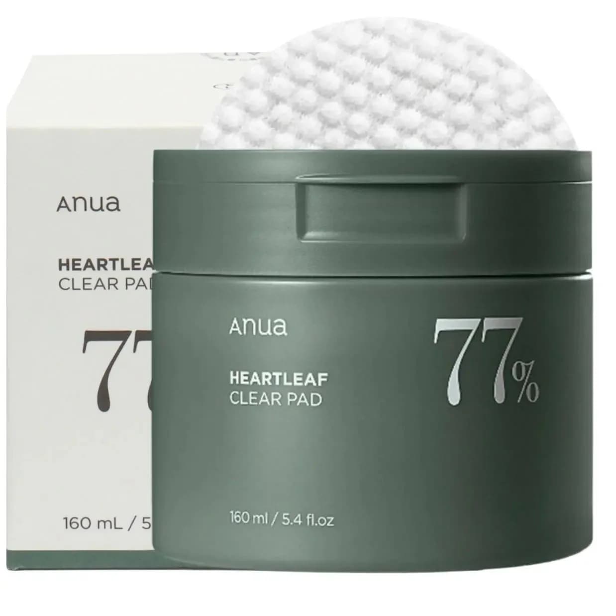 Anua Heartleaf 77% Clear Pad 70pc 160ml