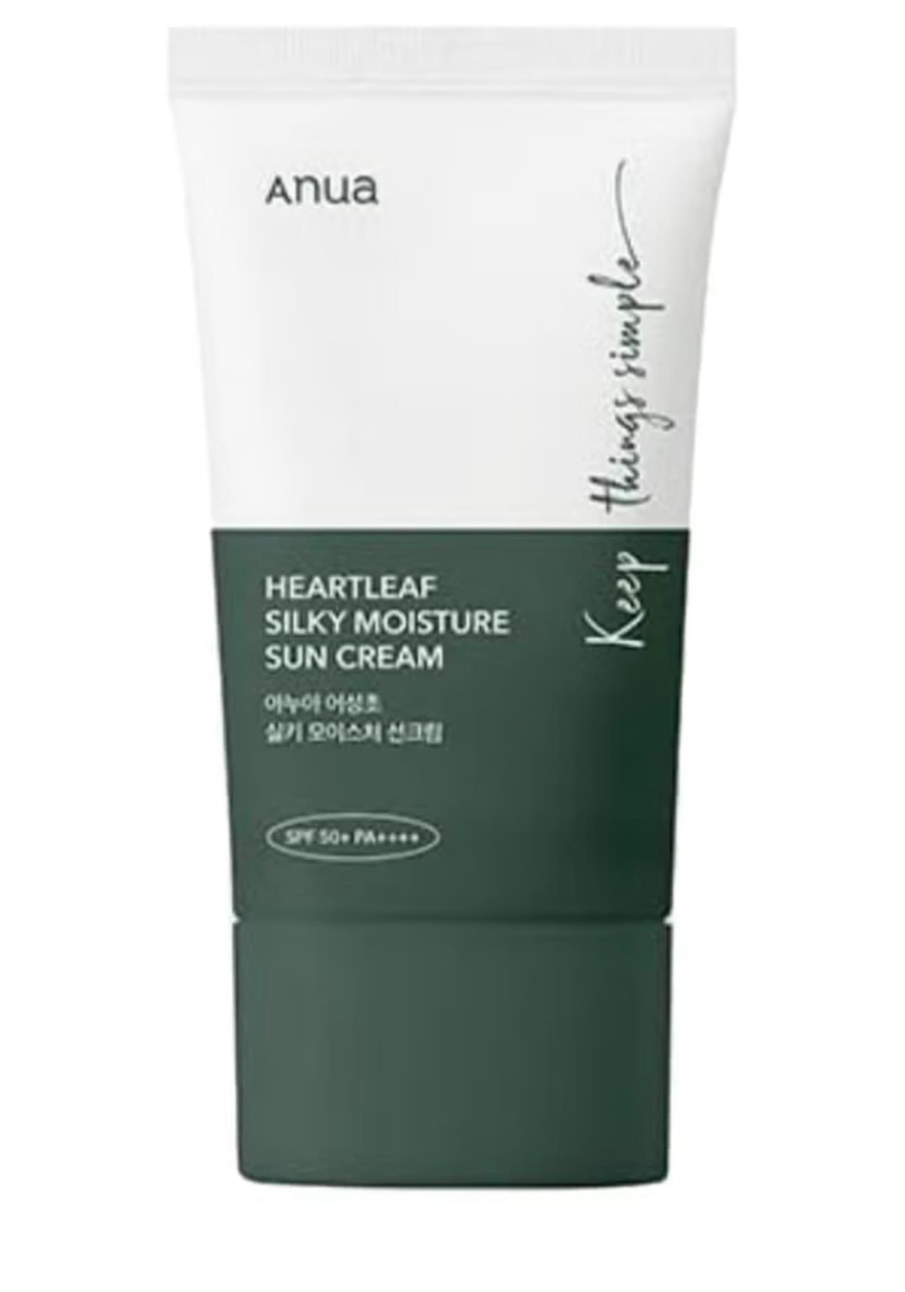 Heartleaf Silky Moisture Sunscreen SPF50+ PA++++ 50ml