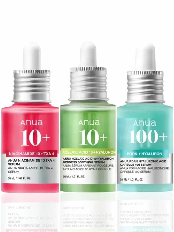 Anua Dark Spots, Redness & Barrier Repair Solution – Serum Set (Pack of 3)