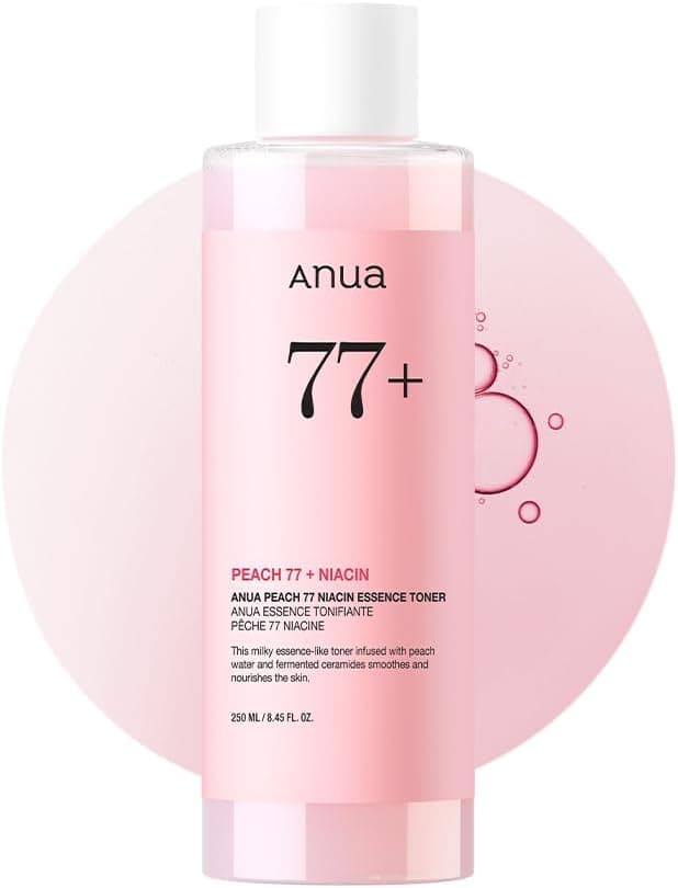 ANUA Peach 77 Niacin Essence Toner,Niacinamide, Panthenol, Ceramides,250ml/8.45 fl.oz.