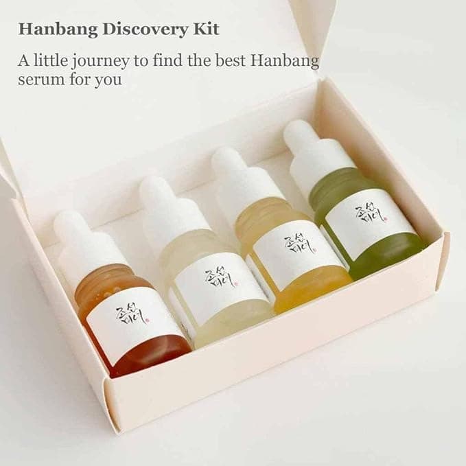 Beauty of Joseon Hanbang Serum Discovery Kit Gift Set Korean skincare for men and women, 10ml each, 4 serums Kit