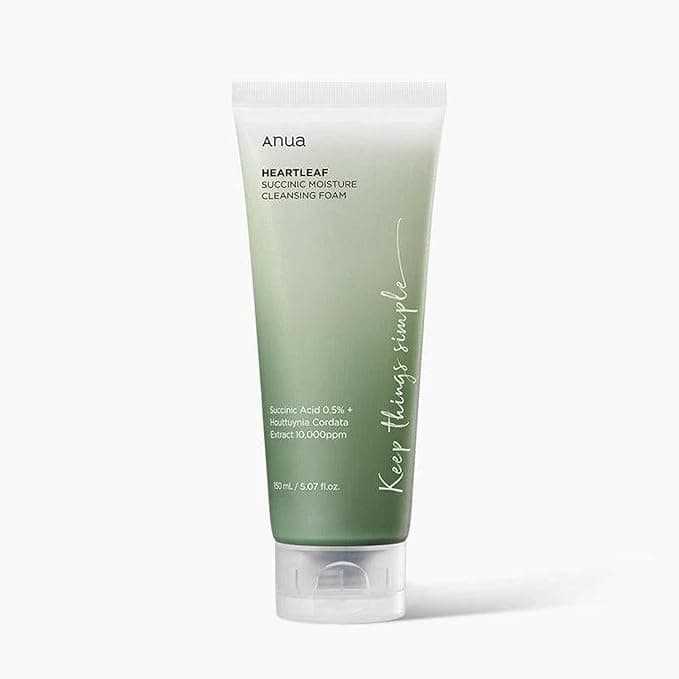 Anua HEARTLEAF SUCCINIC MOISTURE CLEANSING FOAM 150ML