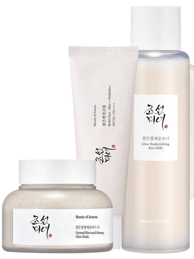 Beauty of Joseon Radiant Glow Pack – Rice Mask + Rice Milk + SPF50 Sunscreen